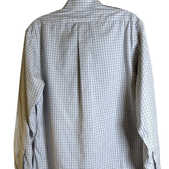 Brooks Brothers Men's Classic Blue & White Striped Shirt Size 15 Neck/33 Length - Picture 7 of 10